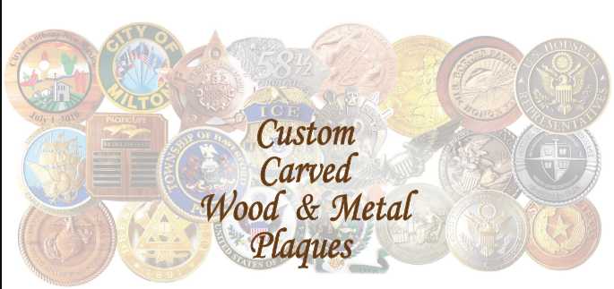 Wood Metel Plaques