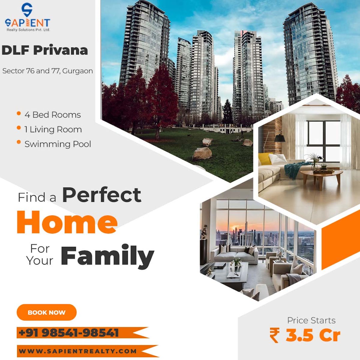 DLF Privana Luxury Low Rise Floors Sector 76 and 77, Gurgaon