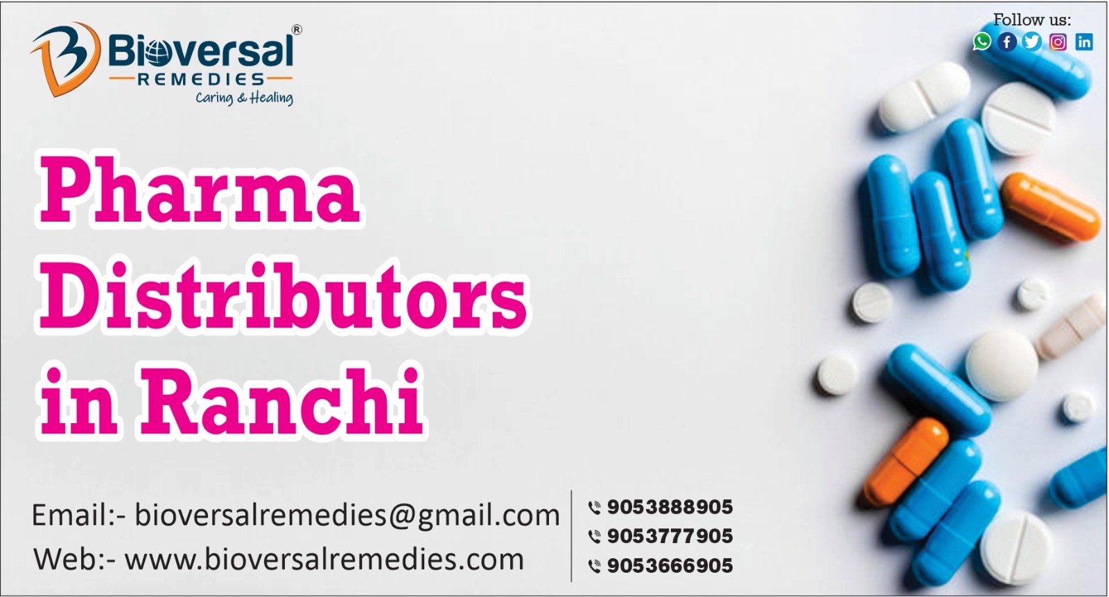 Pharma Distributors In Ranchi : Bioversal Remedies - Call Now!