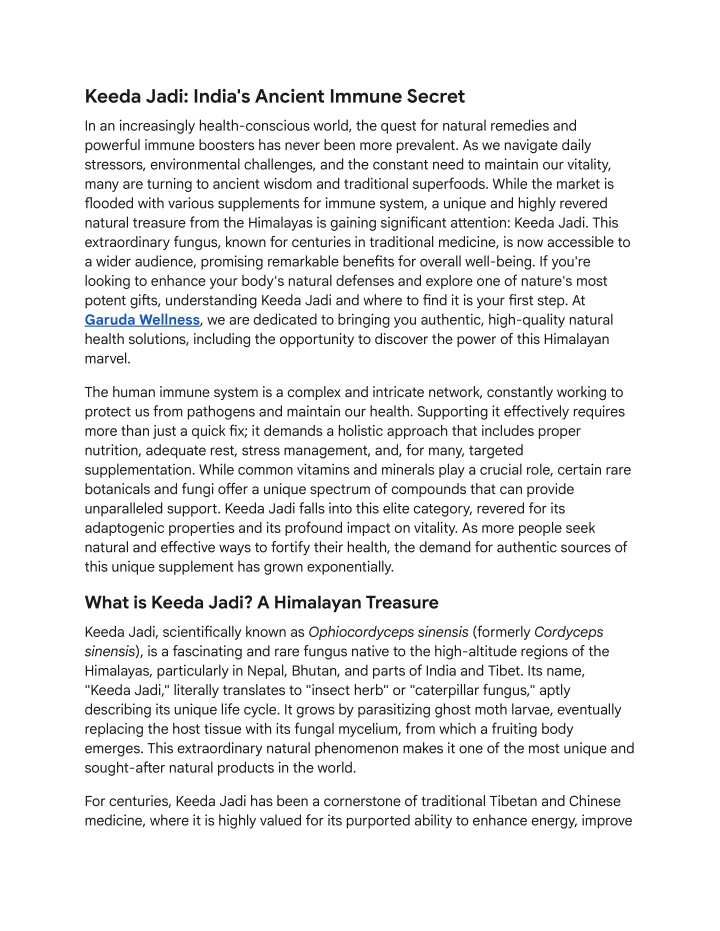 PPT - Keeda Jadi_ India's Ancient Immune Secret PowerPoint Presentation - ID:14351082