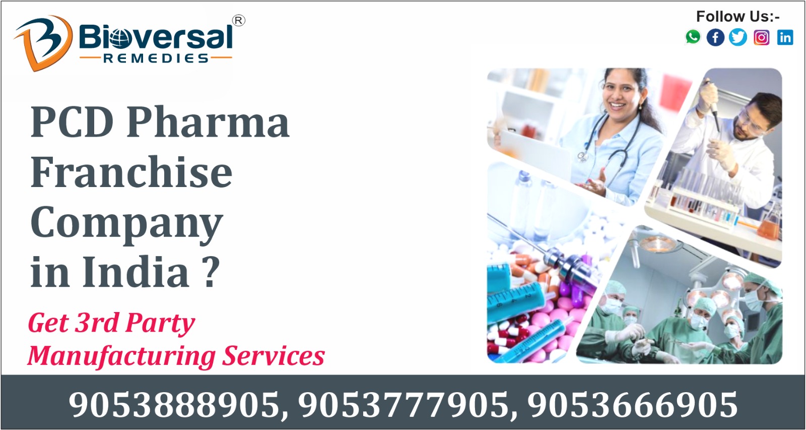 PCD Pharma Franchise Company in India | Bioversal Remedies