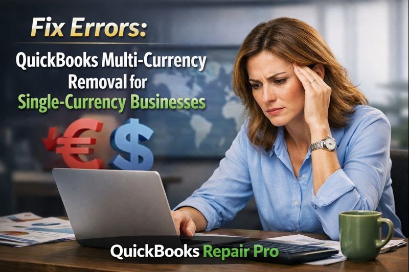 Fix Errors: QuickBooks Multi-Currency Removal for Single-Currency Businesses