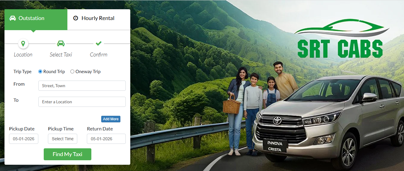 SRT Cabs Madurai – Car Rental, Cab Service & Tempo Traveller