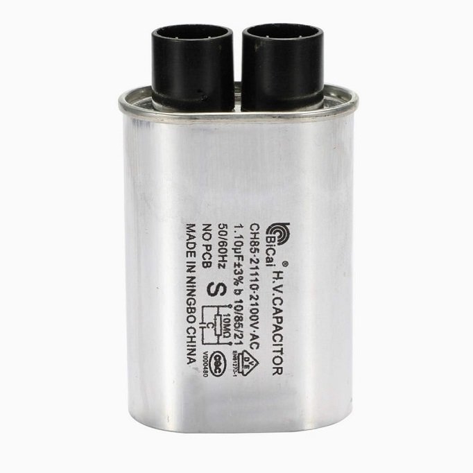 Microwave oven capacitor—Type: Standard CH85, Voltage: 2100v 50/60Hz AC. - Apc Technologies